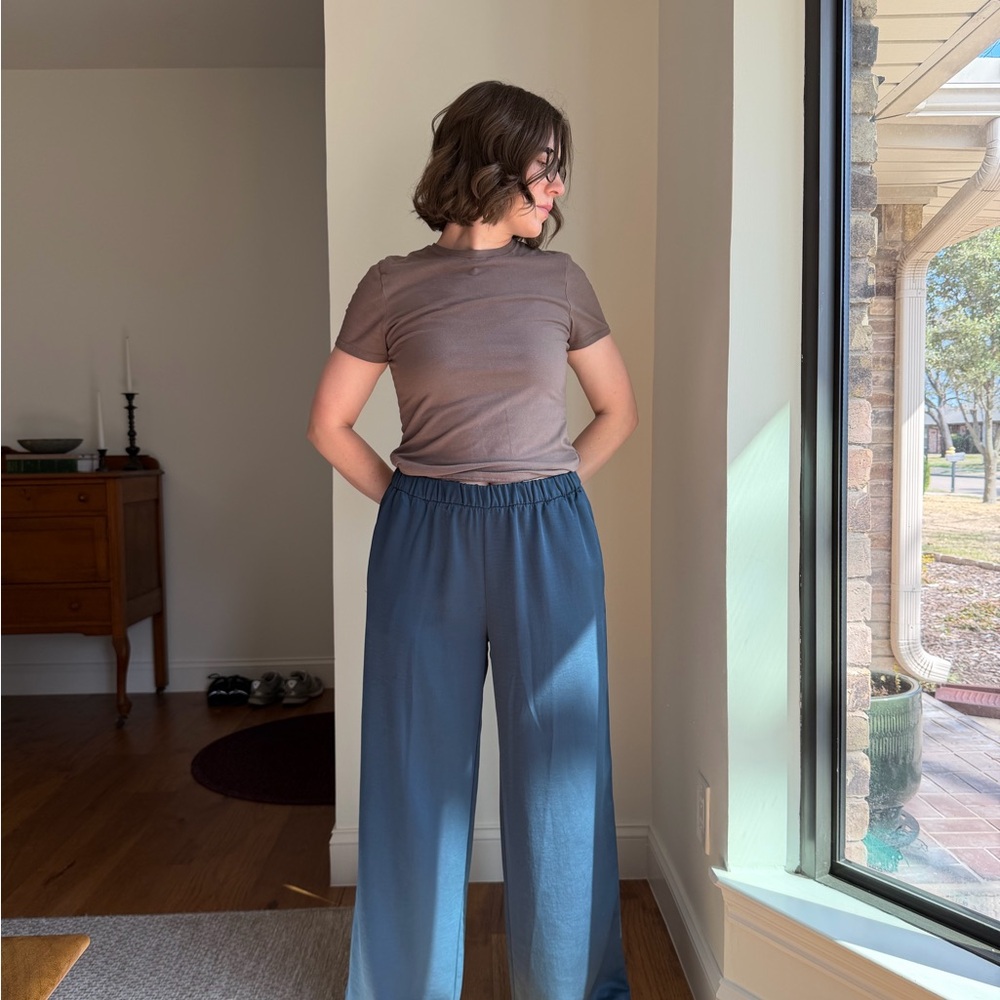 Vintage Worthington Blue Wide-Leg Pants